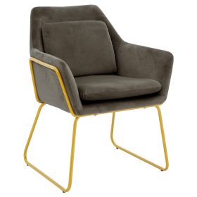 Πολυθρόνα Mira βελούδο ανθρακί-μαύρο 65x69x86εκ