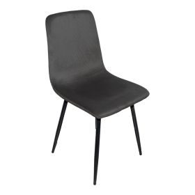 Καρέκλα Grato ύφασμα μαύρο-πόδι μαύρο μεταλλικό 45.5x53.5x88.5εκ