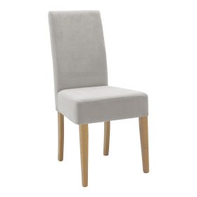 Καρέκλα Ditta ύφασμα γκρι-πόδι sonoma 44x56x96εκ