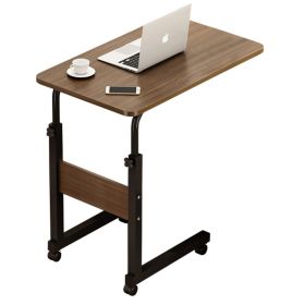 Βοηθητικό τραπέζι Talf τροχήλατο μαύρο-καρυδί 60x40x62-88εκ