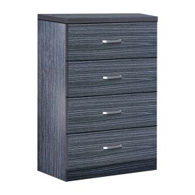 Συρταριέρα Killian με 4 συρτάρια zebrano 80x40x80εκ