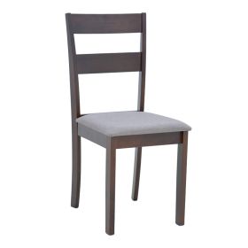 Καρέκλα Dallan rubberwood σε καρυδί απόχρωση 40x47.5x89εκ