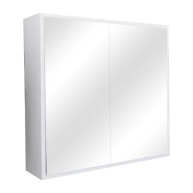 Ντουλάπι μπάνιου με καθρέπτη Poliana λευκό 70x17x70εκ