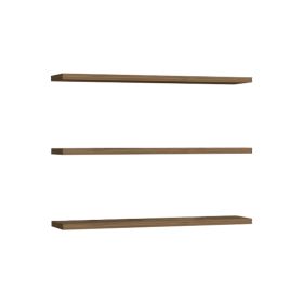 Ραφιέρα τοίχου Edna μελαμίνη σε καρυδί απόχρωση 60x14.5x1.8εκ