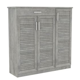 Παπουτσοθήκη-ντουλάπι SANTE 30 ζεύγων χρώμα antique ανθρακί 120x37x123εκ