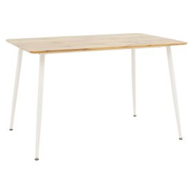 Τραπέζι Cuba MDF sonoma-λευκό 120x80x75εκ