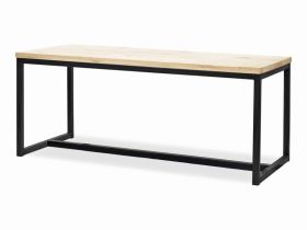 Τραπεζαρία Verona Μέταλλο/Μασίφ Ξύλο 160x80x75cm