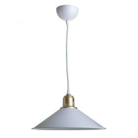 Φωτιστικό οροφής μονόφωτο PWL-0964 Ε27 λευκό Φ30x14.5εκ