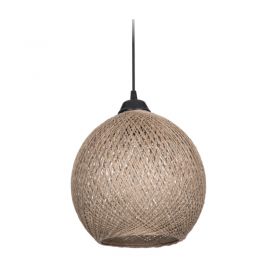 Φωτιστικό οροφής μονόφωτο PWL-0967 Ε27 καφέ-μαύρο Φ23x22εκ