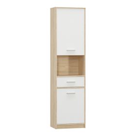 Στήλη Letto σε oak - λευκό ματ απόχρωση 50,2x34,3x195εκ