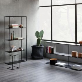 Ραφιέρα/Βιβλιοθήκη Bolton Μεταλλική 80x30x160cm