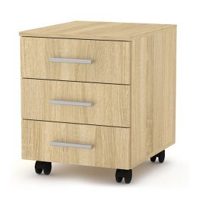 Συρταριέρα τροχήλατη Luke sonoma 40x48.5x53.5εκ