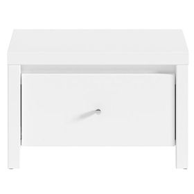 Κομοδίνο Fansi λευκό 51x40.5x33.5εκ