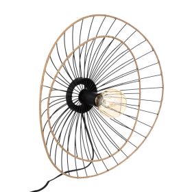 Φωτιστικό τοίχου-απλίκα Alara E27 40W χρυσό-μαύρο Φ45x11εκ