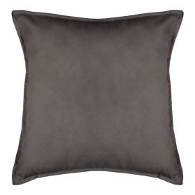 Μαξιλάρι διακοσμητικό Derfon ύφασμα σε ανθρακί απόχρωση 55x55εκ