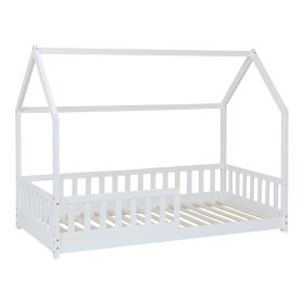 Παιδικό κρεβάτι Sleepy τ. Montessori ξύλο πεύκου σε λευκή απόχρωση 90x190εκ