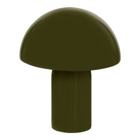 Επιτραπέζιο φωτιστικό Mushi μέταλλο σε χακί απόχρωση Φ20x24,5εκ