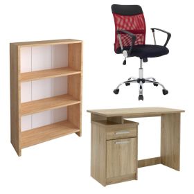 Φοιτητικό πακέτο επίπλων γραφείου Study 3 σετ 2 τμχ