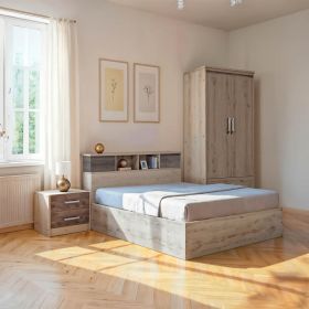 Φοιτητικό πακέτο επίπλων κρεβατοκάμαρας Cloud σετ 3τεμ