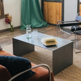 Τραπεζάκι σαλονιού Sirius Μαύρο Μέταλλο 100x60x45cm