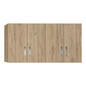 Πατάρι ντουλάπας Zelia τετράφυλλο σε oak απόχρωση 120x42x60εκ
