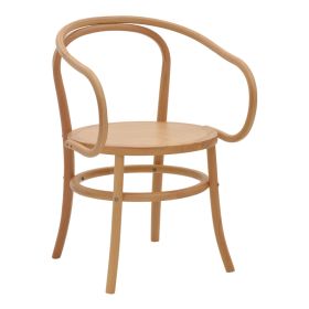 Πολυθρόνα Verfie φυσικό ξύλο οξιάς 55x50x83εκ