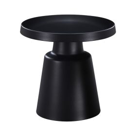 Βοηθητικό τραπέζι Ginoze μέταλλο σε μαύρη απόχρωση Φ50x50.5εκ