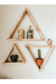 Ράφια Paris Τρίγωνα 32x25x18cm