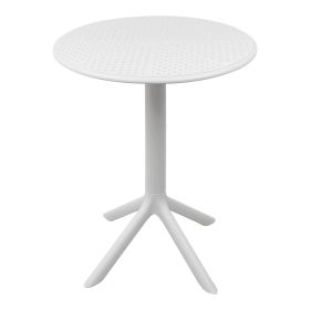 Τραπέζι Merkon pp σε λευκή απόχρωση Φ60x75εκ