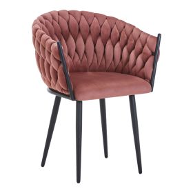 Πολυθρόνα Vivian σάπιο μήλο βελούδο-πόδι μαύρο μέταλλο 61x55x80εκ