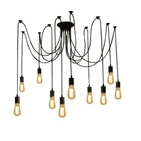 Φωτιστικό οροφής πολύφωτο Merdine μαύρο μέταλλο