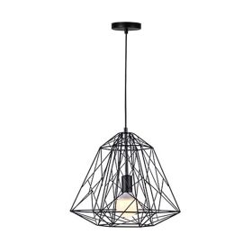 Φωτιστικό οροφής Uamlen μαύρο μέταλλο 40x35εκ