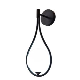 Φωτιστικό τοίχου-απλίκα Teary G9 μέταλλο μαύρο-λευκο 16x12x37εκ