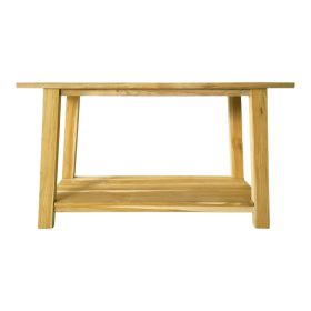 Κονσόλα Decoza teak ξύλο σε φυσική απόχρωση 140x40x80εκ