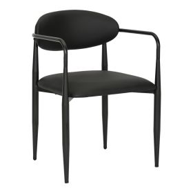 Πολυθρόνα Kalone pu σε μαύρη απόχρωση 56x55x78εκ