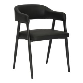 Πολυθρόνα Sezan pu σε μαύρη απόχρωση 56x55x78εκ