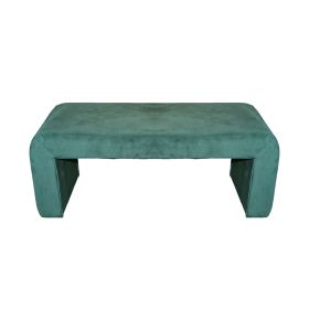 Σκαμπό Gagga Inart βελούδο σε πράσινη απόχρωση 110x40x45εκ