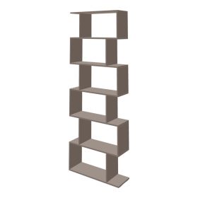 Βιβλιοθήκη Sezen σε μόκα απόχρωση 70x24x191.5εκ