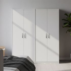 Ντουλάπα τετράφυλλη Lego Ι λευκή 160x42x180εκ