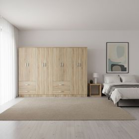 Ντουλάπα οχτάφυλλη Lego sonoma 241x42x181εκ