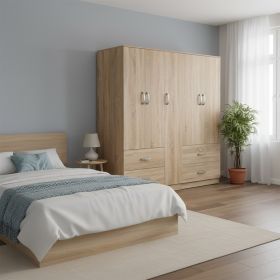 Ντουλάπα πεντάφυλλη Lego sonoma 170x42x180εκ