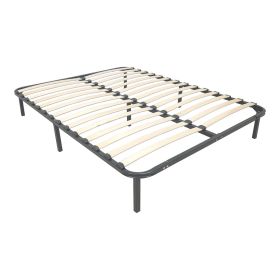 Κρεβάτι-υπόστρωμα Amaso μεταλλικό μαύρο 160x200x28εκ