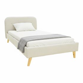 Κρεβάτι LumiLux ύφασμα σε μπεζ απόχρωση 100x200εκ