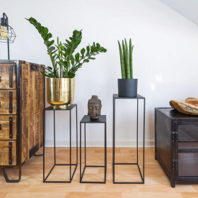 Ανθοστήλη Bolton Μεταλλική (Σετ των 3)