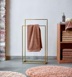 Κρεμάστρα Δαπέδου Moperano Χρυσή Μεταλλική 45x20x85cm