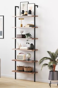 Ραφιέρα Τοίχου Verona Μασίφ Ξύλο 70x20x200cm