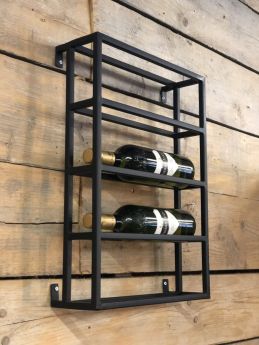 Θήκη Κρασιών Bolton μεταλλική 35x10x50cm