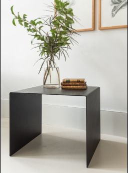 Βοηθητικό Τραπεζάκι Sirius Μαύρο Μέταλλο 50x50x40cm