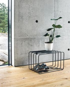 Παπουτσοθήκη Sirius Μαύρο-Μέταλλο 50x30x30cm