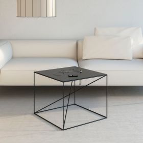 Τραπεζάκι σαλονιού Sirius Μαύρο-Μέταλλο 55x55x45cm